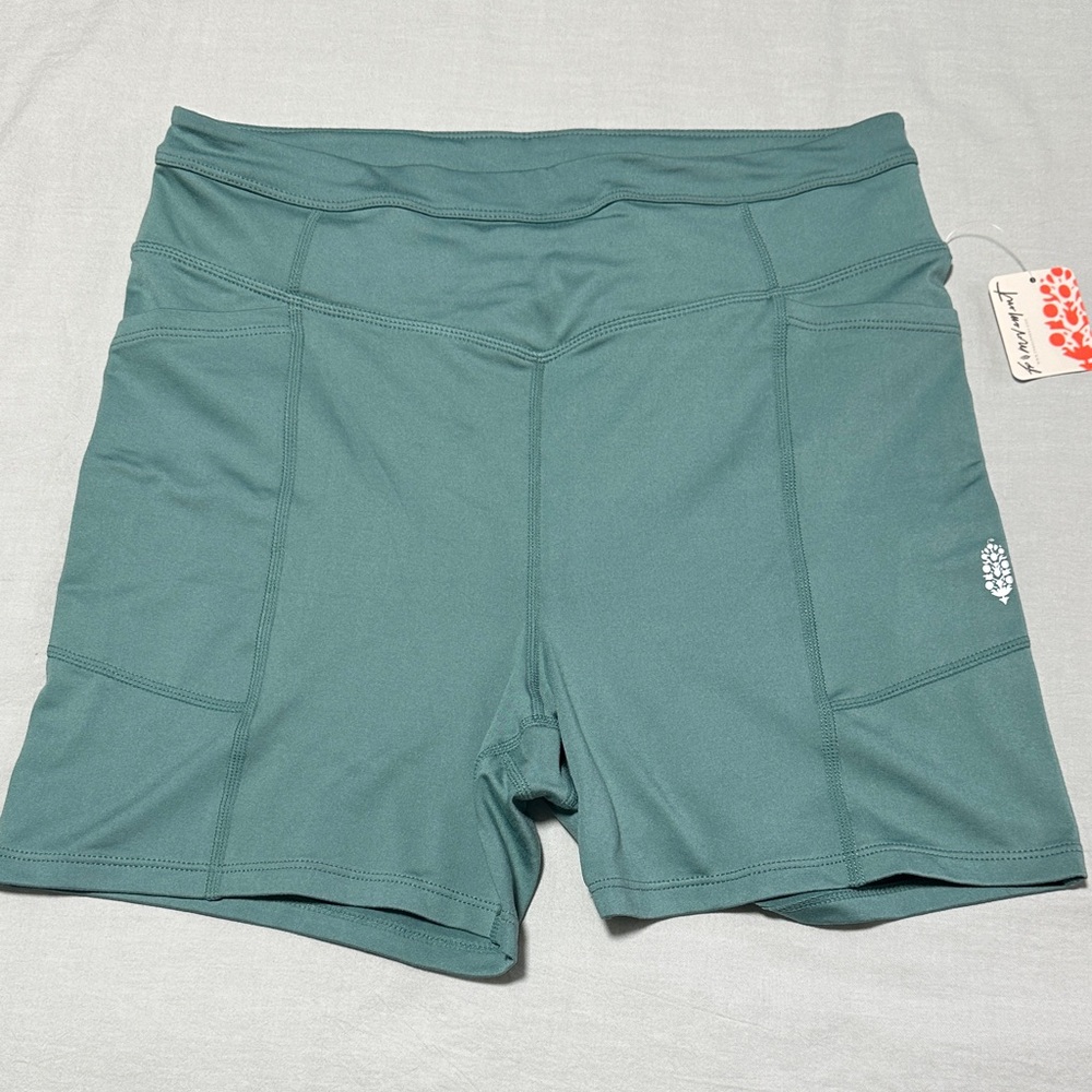 FP Movement by Free People Teal Bike Shorts
